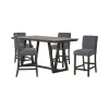 New Classic 45-4125-DG4C High Line - Counter Table & 4 Chairs - Gray