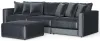 Jackson Furniture Industries 2245/37/31/36/12-23 Jackson Furniture Industries 2245/37/31/36/12-23 Remington - 3 Piece Modular Sofa And 1 Included Cocktail Ottoman - Slate