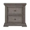 Liberty Furniture 361G-BR61 Liberty Furniture 361G-BR61 Big Valley - 2 Drawer Night Stand With Charging Station - Graystone