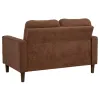 Coaster Fine Furniture 509972 Bowen II - Fabric Upholstered Track Arm Loveseat - Rust
