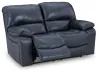 Ashley Furniture U43809/87/74 Ashley Furniture U43809/87/74 Leesworth - 2 Pc. - Power Reclining Sofa, Power Reclining Loveseat - Ocean