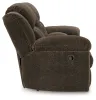 Ashley Furniture 3740794 Frohn - Dbl Reclining Loveseat With Console - Chocolate