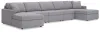 Ashley Furniture 92104S125 Ashley Furniture 92104S125 Modmax - 5-Piece Double Chaise Sectional - Granite