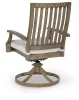 Ashley Furniture P701-602A Rainier Ranch - Swivel Chair With Cushion (Set of 2) - Brown / Beige