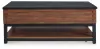 Ashley Furniture T737-9 Kallari - Lift Top Cocktail Table - Warm Brown / Black