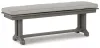Ashley Furniture P802-600 Visola - Bench with Cushion - Gray