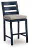 Ashley Furniture PCP587-124 East Beach - Barstool (Set of 2) - Blue