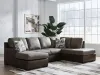 Ashley Furniture PC62703S2 Ashley Furniture PC62703S2 Castille Way - 2-Piece Sectional With RAF Corner Chaise - Fossil