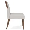 Riverside Furniture 43458 Delia - Upholstered Side Chair (Set of 2) - Nouveau Walnut / Beige