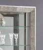 Pulaski Furniture 21384 PFC Curios - Antique Style 5 Shelf Mirrored Curio Cabinet - Aged Silver