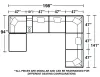Jackson Furniture Industries 4445/31/59/28/88/8-11 Jackson Furniture Industries 4445/31/59/28/88/8-11 Posh - 8 Piece Modular Sectional With 3 Armless, 3 Corners, 1 Cocktail Ottoman, 1 Console - Porcelain