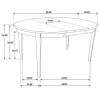 CoasterEveryday 100770 Gabriel - Oval Extension Leaf Dining Table - Cappuccino