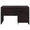 CoasterEveryday 800702 Halston - 2-Drawer Office Desk With Cabinet - Cappuccino
