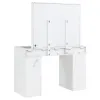 Coaster Fine Furniture 930245 Regina - Makeup Vanity Table Set With Lighting - White
