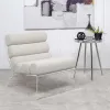 Coaster Fine Furniture 903161 Serreta - Boucle Upholstered Armless Acrylic Chair - Ivory