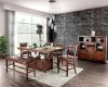 Furniture of America CM3061PC-2PK Wichita - Counter Height Chair (Set of 2) - Distressed Dark Oak