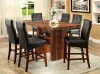 Furniture of America CM3824PC-2PK Bonneville - Counter Height Chair (Set of 2) - Brown Cherry / Black
