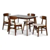 New Classic 40-331N-D4C Morocco - 5 Piece Dining Room Set (Rectangle Dining Table & 4 Chairs) - Natural