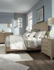 Liberty Furniture 789-BR-CPBDMN Liberty Furniture 789-BR-CPBDMN Brentwood - 4 Piece Bedroom Set (California King Panel Bed, Dresser & Mirror, Nightstand) - Sandstone