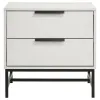 Coaster Fine Furniture 224862 Sonora - 2-Drawer Nightstand Bedside Table - White