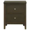 Coaster Fine Furniture 224422 Wilkes - 2-Drawer Nightstand Bedside Table - Dark Cocoa