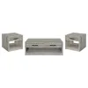Coaster Fine Furniture 707728-S3 Felix - 3 Piece Coffee And End Table Set - Gray Driftwood