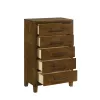 New Classic B0182-070 Ballard - 5 Drawer Chest - Walnut