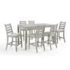 New Classic 40-D1652C-6C New Classic 40-D1652C-6C Pascal - Counter Dining Table With 6 Chairs - Driftwood