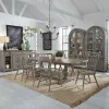 Liberty Furniture 237G-DR-9TRS Liberty Furniture 237G-DR-9TRS River Place - 9 Piece Trestle Table Set - Riverstone Gray & Tobacco