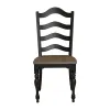 Liberty Furniture 244B-C4000S Liberty Furniture 244B-C4000S Magnolia Manor - Spindle Back Side Chair - Weathered Bark & Antique Black
