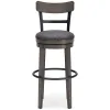 Ashley Furniture D388-230 Caitbrook - Tall UPH Swivel Barstool - Gray