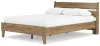 Ashley Furniture EB1866/231/245/157/113/291(2) Ashley Furniture EB1866/231/245/157/113/291(2) Deanlow - 6 Pc. - Dresser, Chest, Queen Platform Panel Bed, 2 Nightstands - Honey