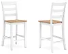 Ashley Furniture D398/13/124(2) Ashley Furniture D398/13/124(2) Gesthaven - 5 Pc. - Rectangular Dining Room Counter Table, 4  Barstools - Natural / White