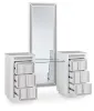 Ashley Furniture B822B7 Chalanna - Vanity With Mirror - White