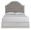 Ashley Furniture B747B2 Blendon - Queen Upholstered Panel Bed - Rustic Brown