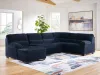 Ashley Furniture 24205S1 Ashley Furniture 24205S1 SimpleJoy - 3-Piece Sectional With LAF Corner Chaise - Navy