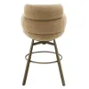 ACME DN03808 ACME DN03808 Jena - Counter Height Chair With Swivel - Taupe & Bronze