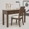 Samuel Lawrence Furniture S918-452 Cambridge - Slat Back Desk Chair - Brown