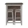 Liberty Furniture 942TT-CD-3CTS Liberty Furniture 942TT-CD-3CTS Brook Creek - 3 Piece Counter Set - White / Wood Tone Tops