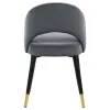 CoasterEssence 192542 Lindsey - Upholstered Dining Side Chair (Set of 2) - Gray