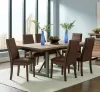 CoasterEssence 106581-S7 Spring Creek - 7 Piece Rectangular Dining Table Set - Chocolate
