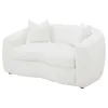 CoasterElevations 509872 Isabella - Faux Sheepskin Upholstered Loveseat Natural - Ivory