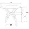 CoasterEveryday 108440 Elowen - Round Solid Wood Dining Table - Light Walnut