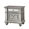 Furniture of America CM7673N Salamanca - Nightstand - Silver