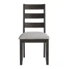 Intercon BE-CH-620C-BWA-RTA Beacon - Ladder Chair - Charcoal / Walnut