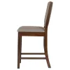 CoasterEveryday 108889 Patterson - Upholstered Counter Chair (Set of 2) - Mango Oak