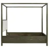 Coaster Fine Furniture 224931Q Gran Park - Queen Four Poster Canopy Bed - Dark Cocoa