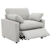 Coaster Fine Furniture 609563P Collins - Upholstered Power Recliner Chair - Gray