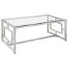 Coaster Fine Furniture 703738-S2 Merced - 2 Piece Rectangular Coffee And End Table Set - Nickel
