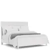 Riverside Furniture 30718-30719-30772 Rosalie - King Panel Bed - White
